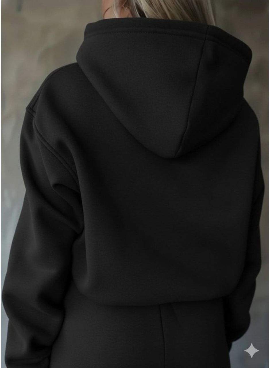 Kadın Uzun Kollu Nope Baskılı Beli Ribanalı Ikili Takım