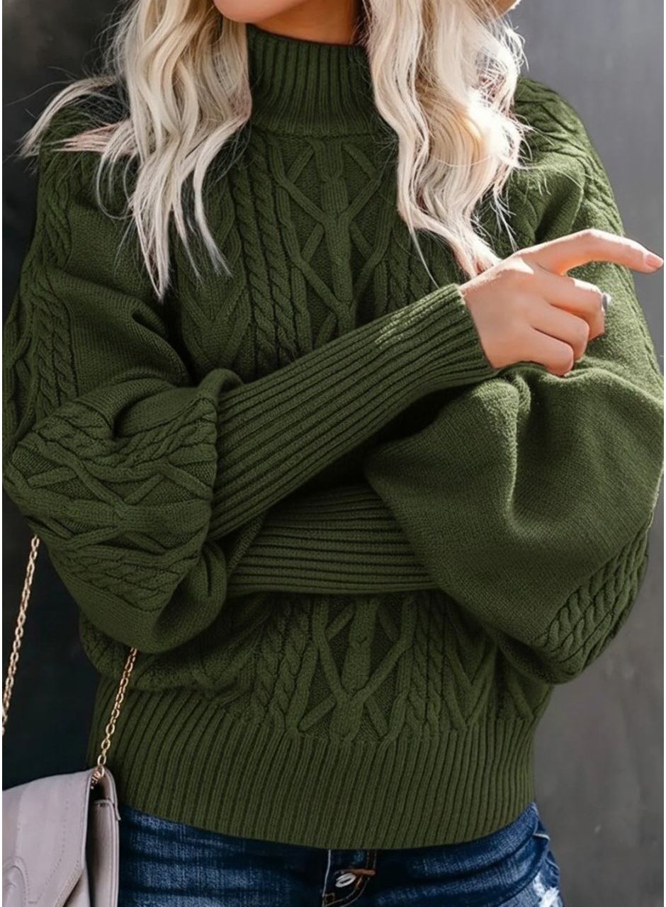 Kadın Uzun Kollu Balıkçı Yaka Triko Kazak