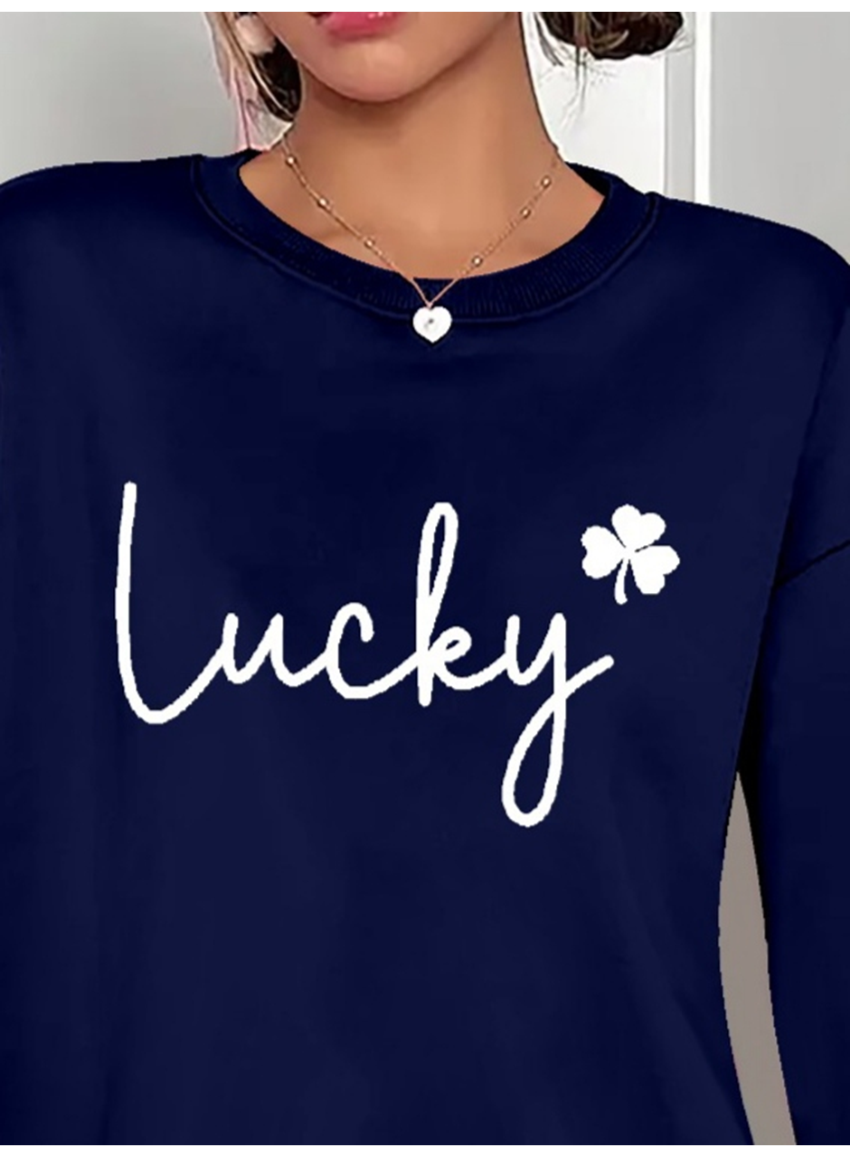 Kadın Uzun Kollu Bisiklet Yaka Viskon Iki Iplik Bluz