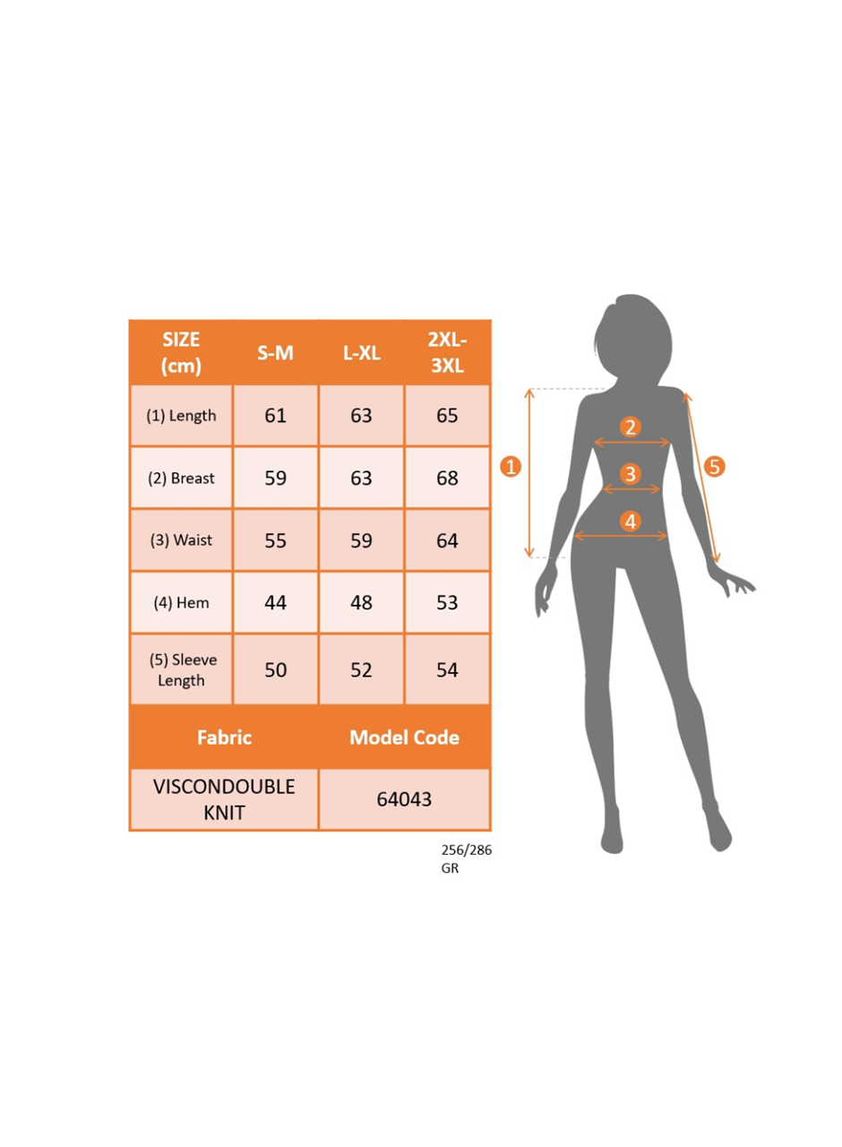 Kadın Uzun Kollu Bisiklet Yaka Viskon Iki Iplik Bluz