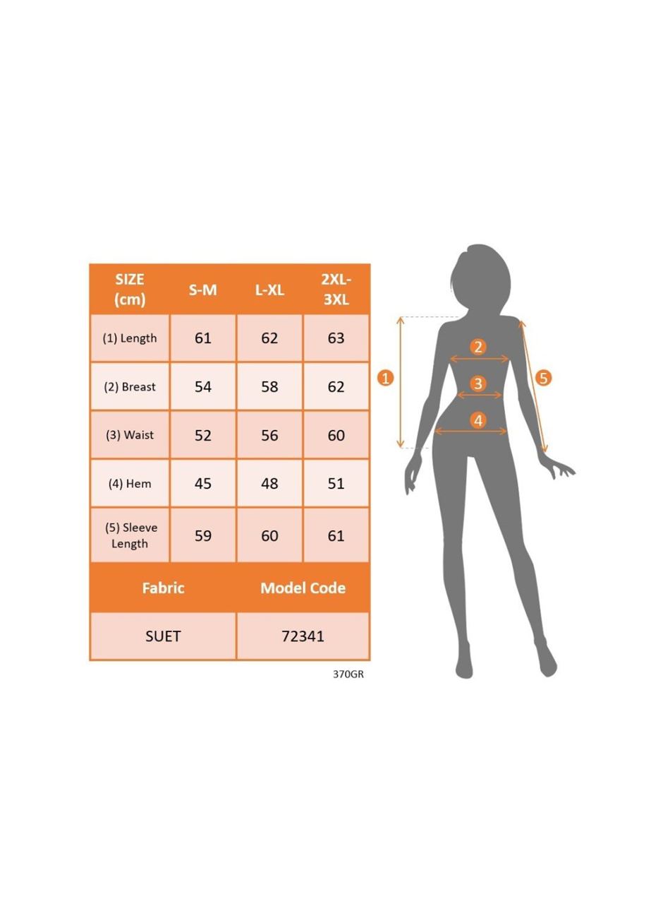 Kadın Uzun Kollu önden Fermuarlı Süet Ceket