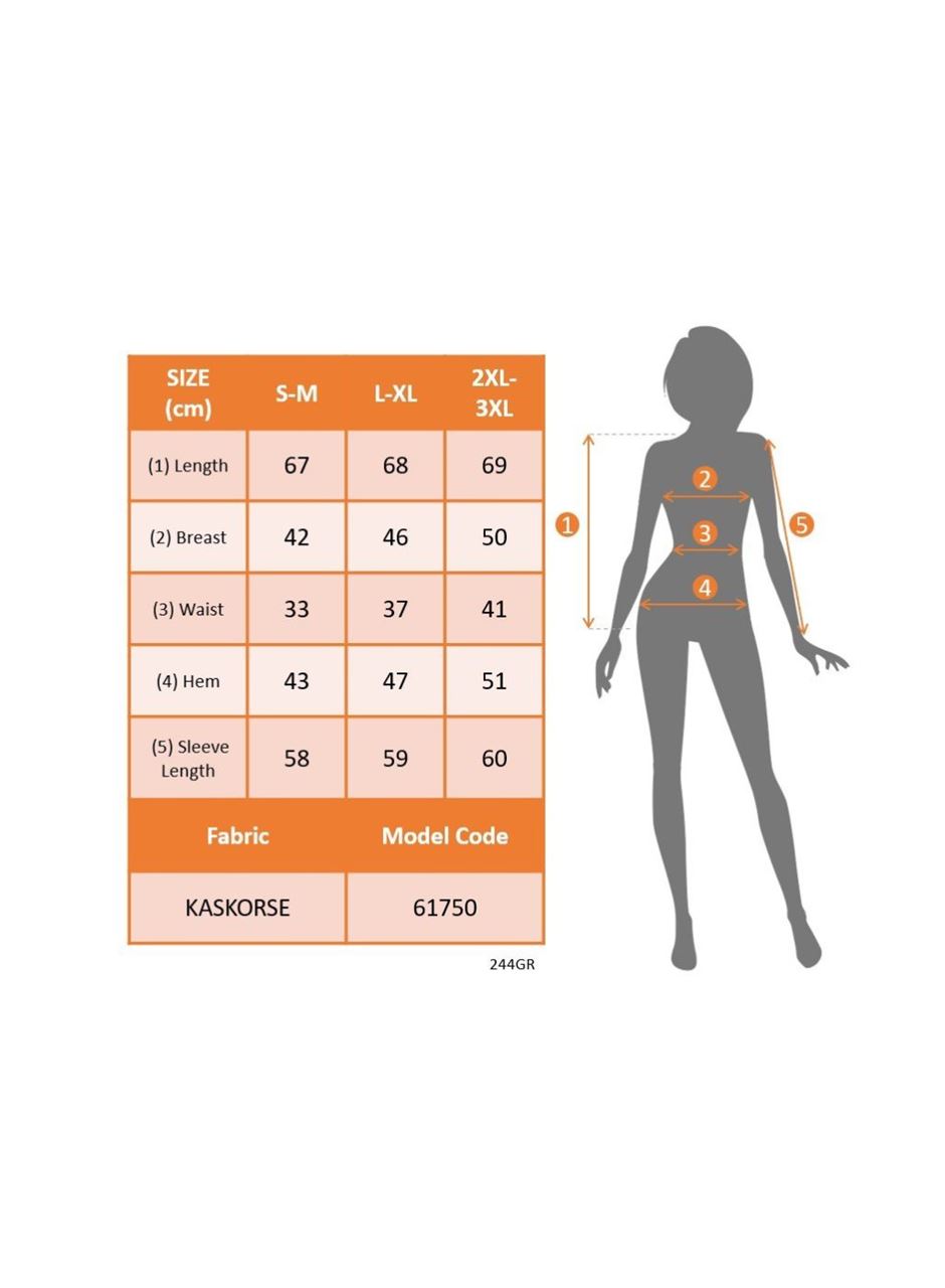 Kadın Uzun Kollu Kruvaze Yaka Yandan Düğme Detaylı şardonlu Kaşkorse Bluz