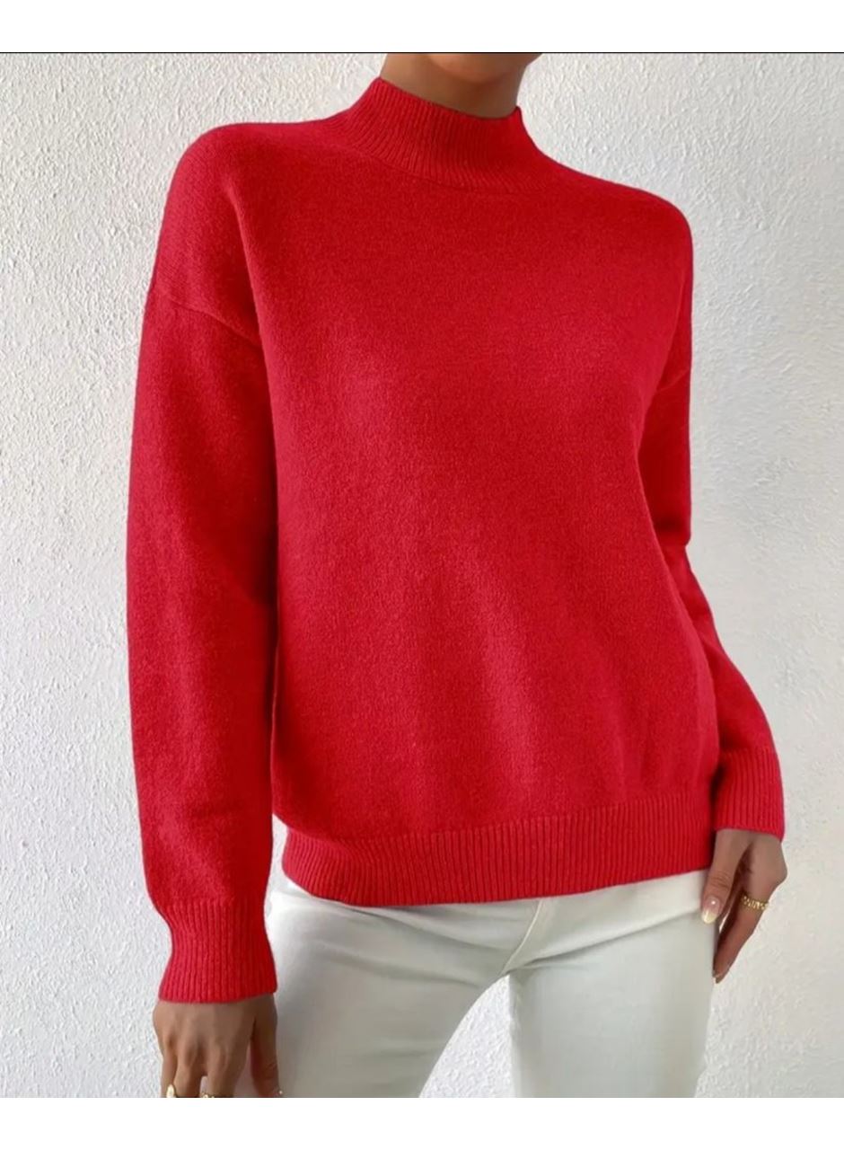 Kadın Uzun Kollu Balıkçı Yaka Triko Bluz