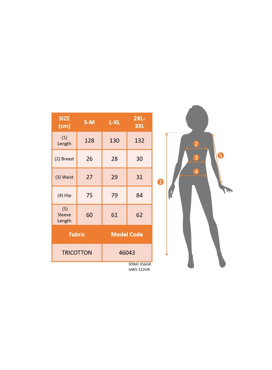 Kadın Uzun Kollu Kare Yakalı Gipeli Uzun Trikoton Elbise