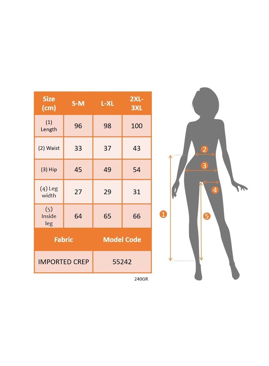 Kadın Yüksek Bel önden Nervürlü Ve Fermuarlı Yandan Dantelli Ithal Krep Pantolon