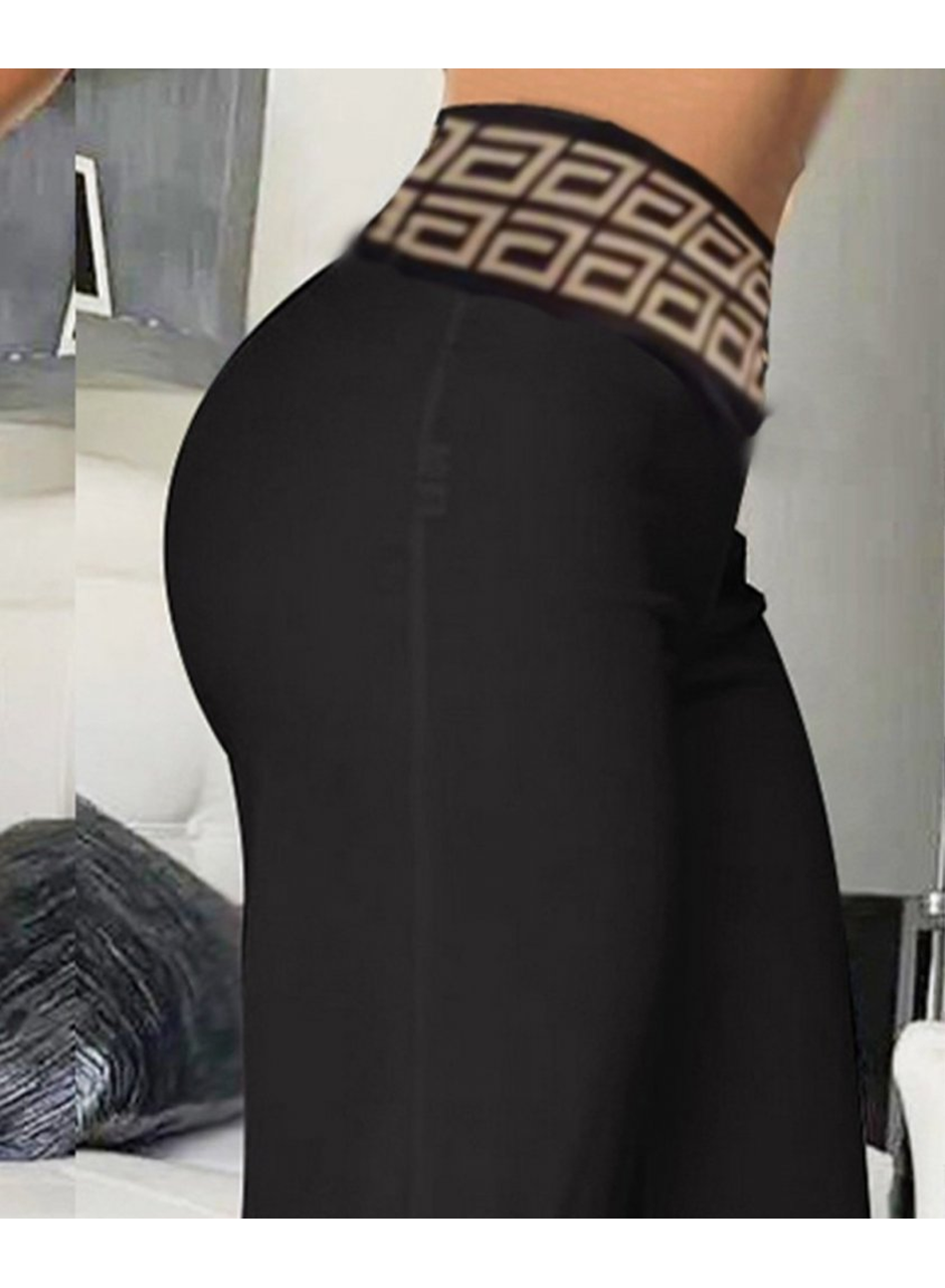 Kadın Belde Kruvaze Ve Ribana Detay Ispanyol Paça Ithal Krep Pantolon