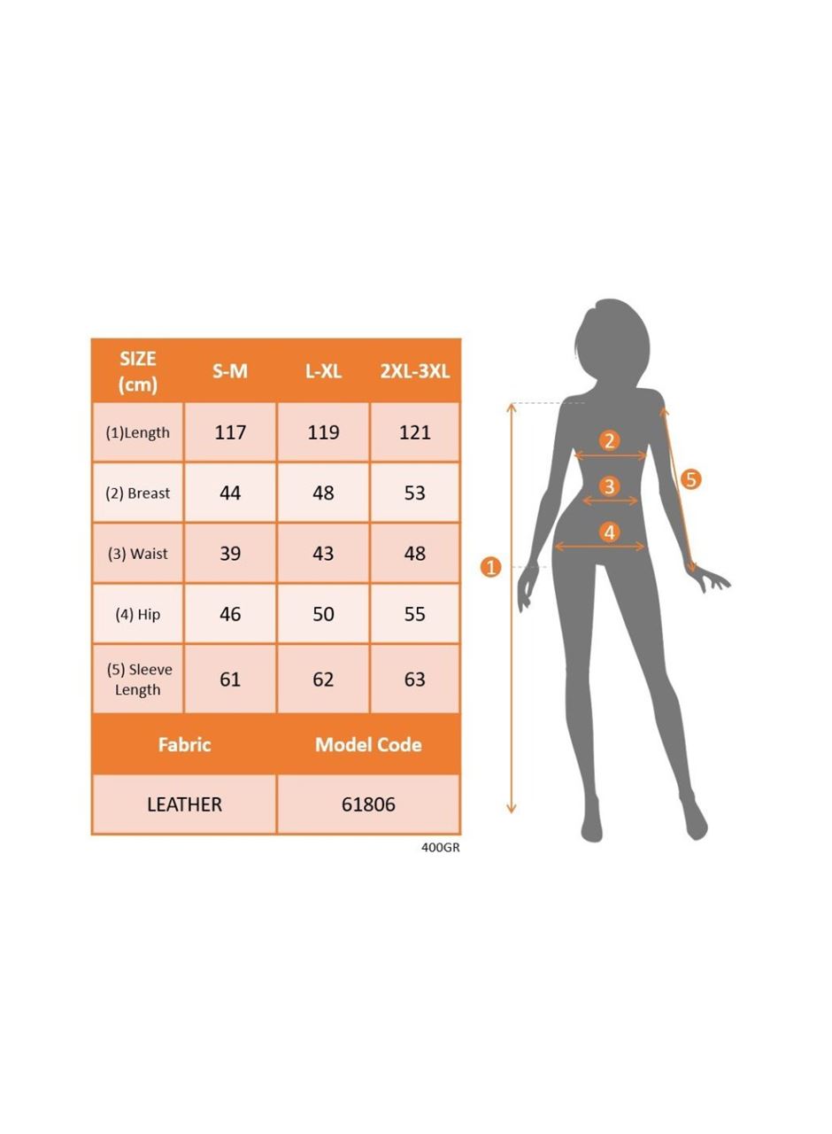 Kadın Uzun Kollu V Yakalı Deri Midi Elbise