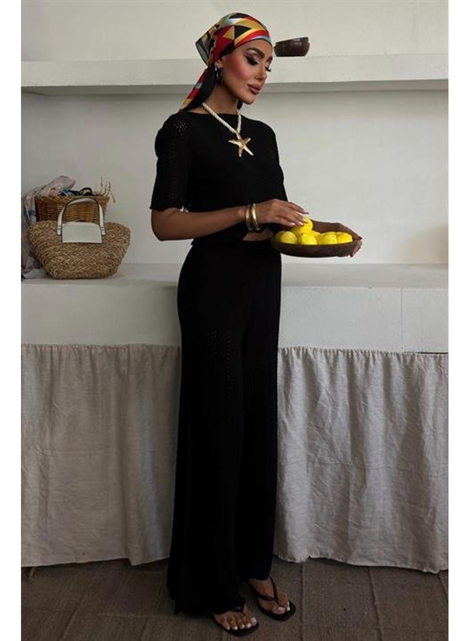 Triko Bluz Pantolon İkili Takım 10084-025