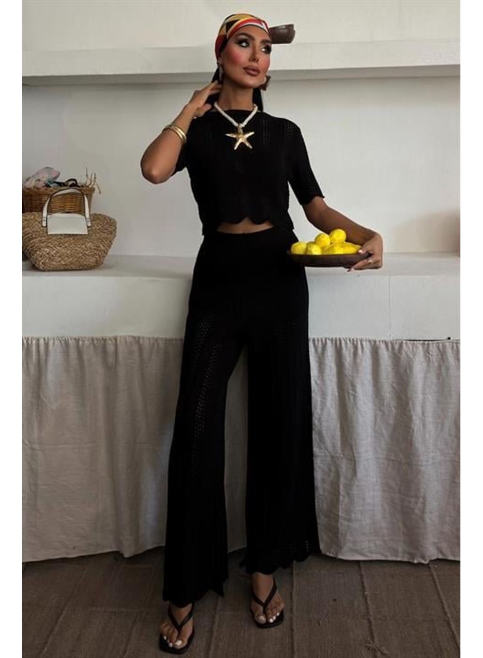 Triko Bluz Pantolon İkili Takım 10084-025