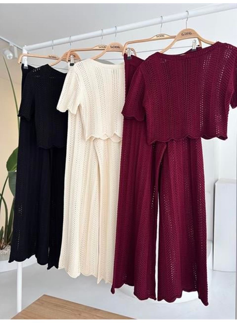 Triko Bluz Pantolon İkili Takım 10084-025