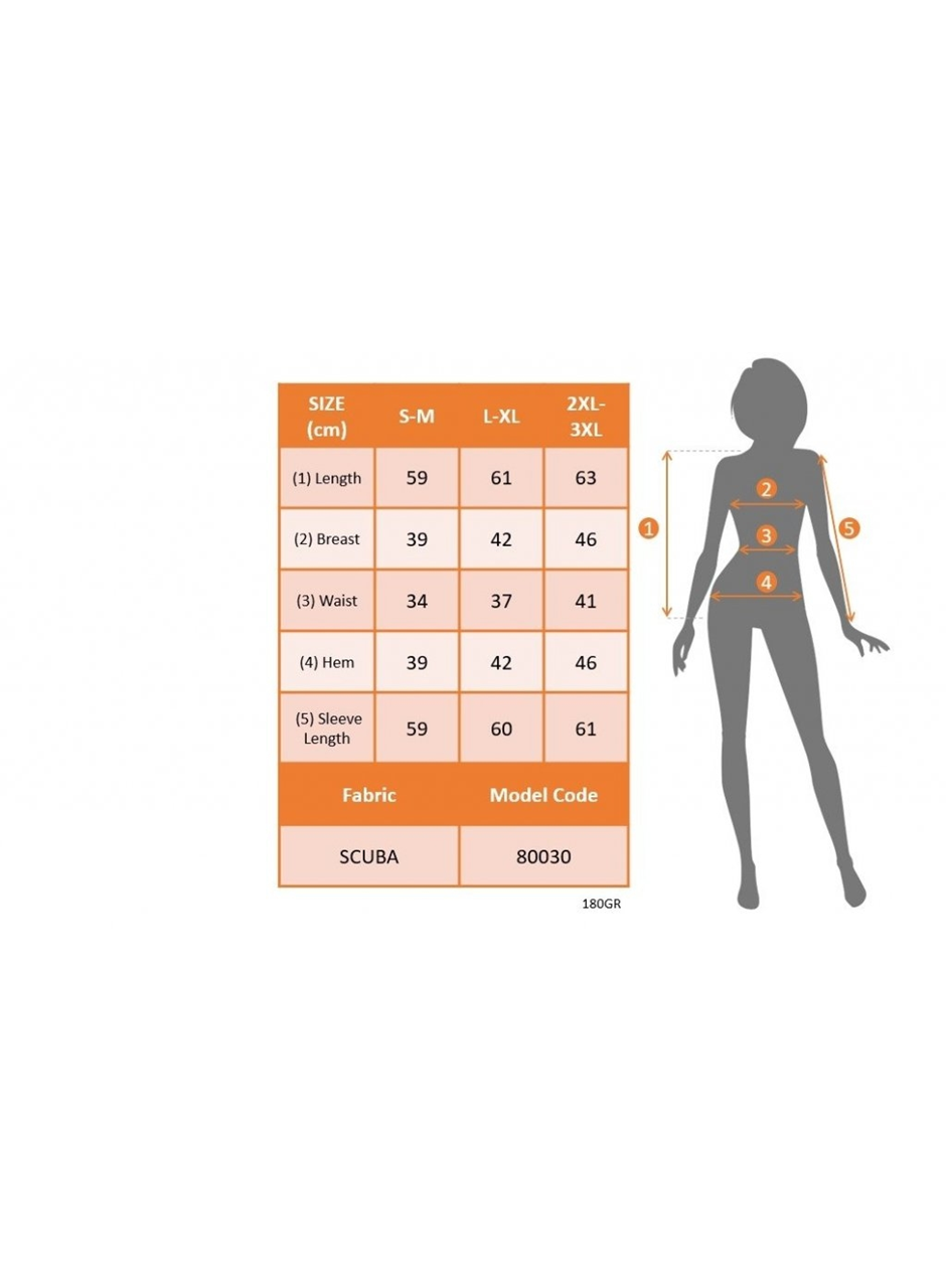 Kadın Uzun Kollu Bisiklet Yaka Göğüs Dekolte Ve Toka Detay Dalgıç Bluz