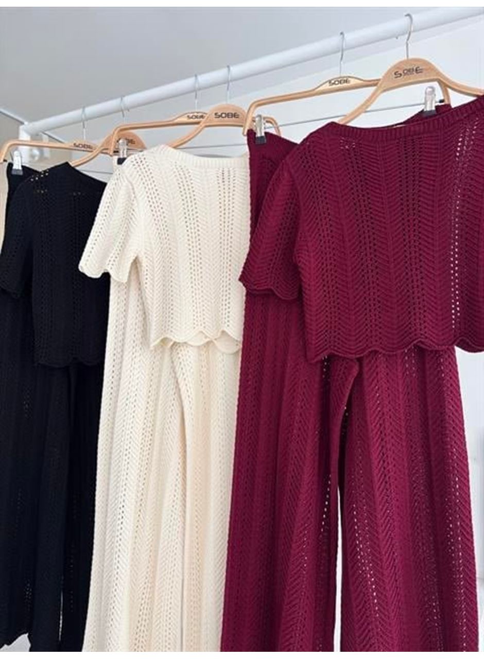 Triko Bluz Pantolon İkili Takım 10084-025