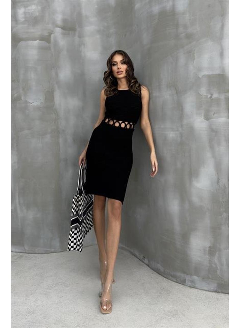 Estelya Cut Out Mini Elbise 2571-01