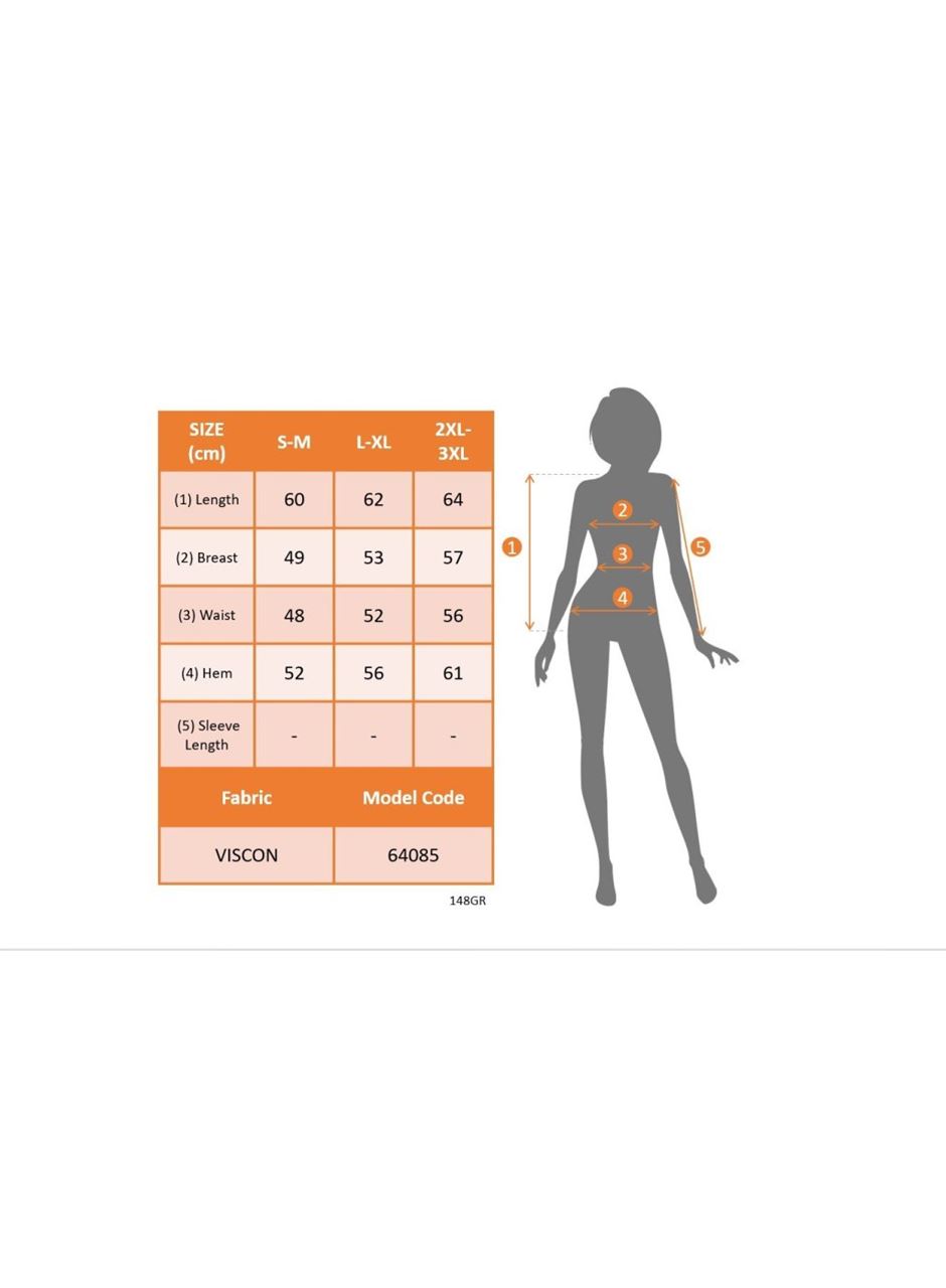 Kadın Kolsuz Bisiklet Yaka Desenli Viskon Bluz