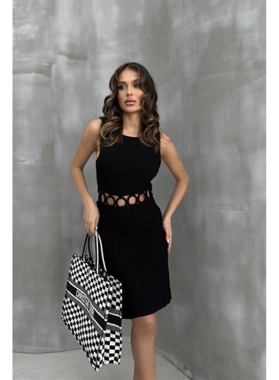 Estelya Cut Out Mini Elbise 2571-01