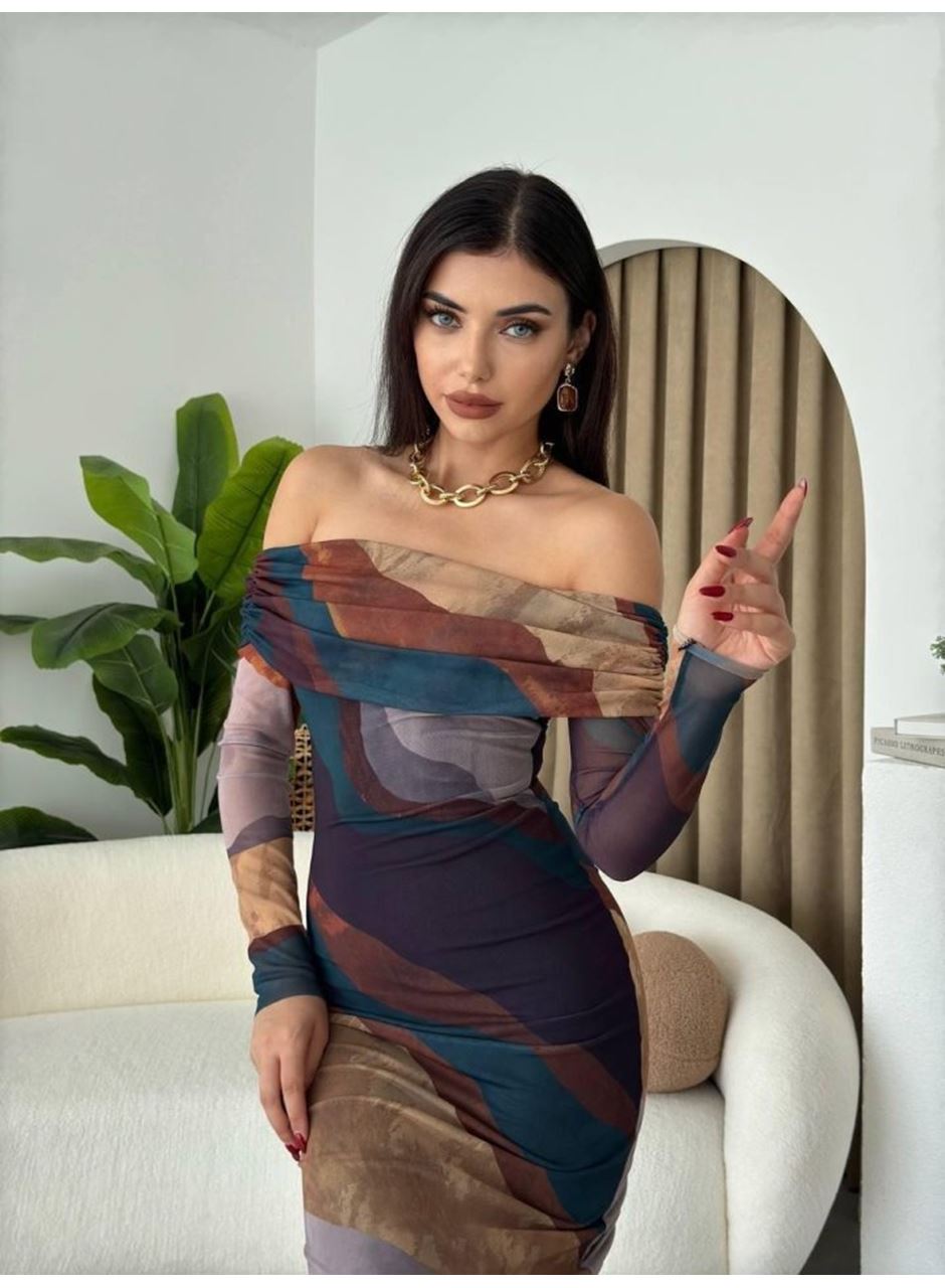 Sevilla Madonna Yaka Tül Elbise