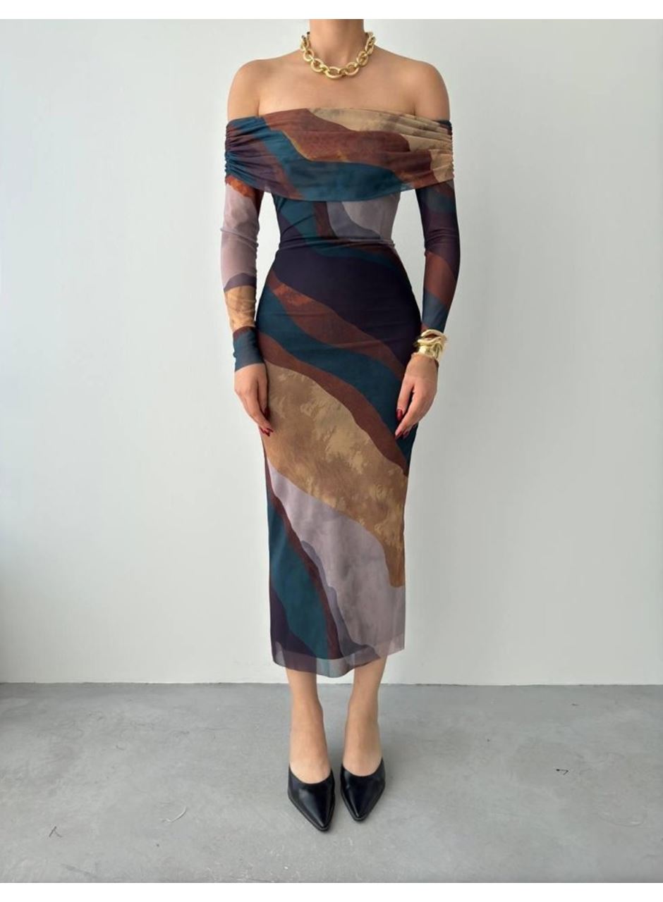 Sevilla Madonna Yaka Tül Elbise