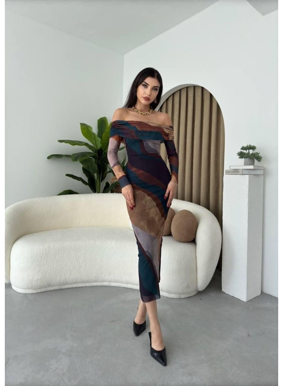 Sevilla Madonna Yaka Tül Elbise