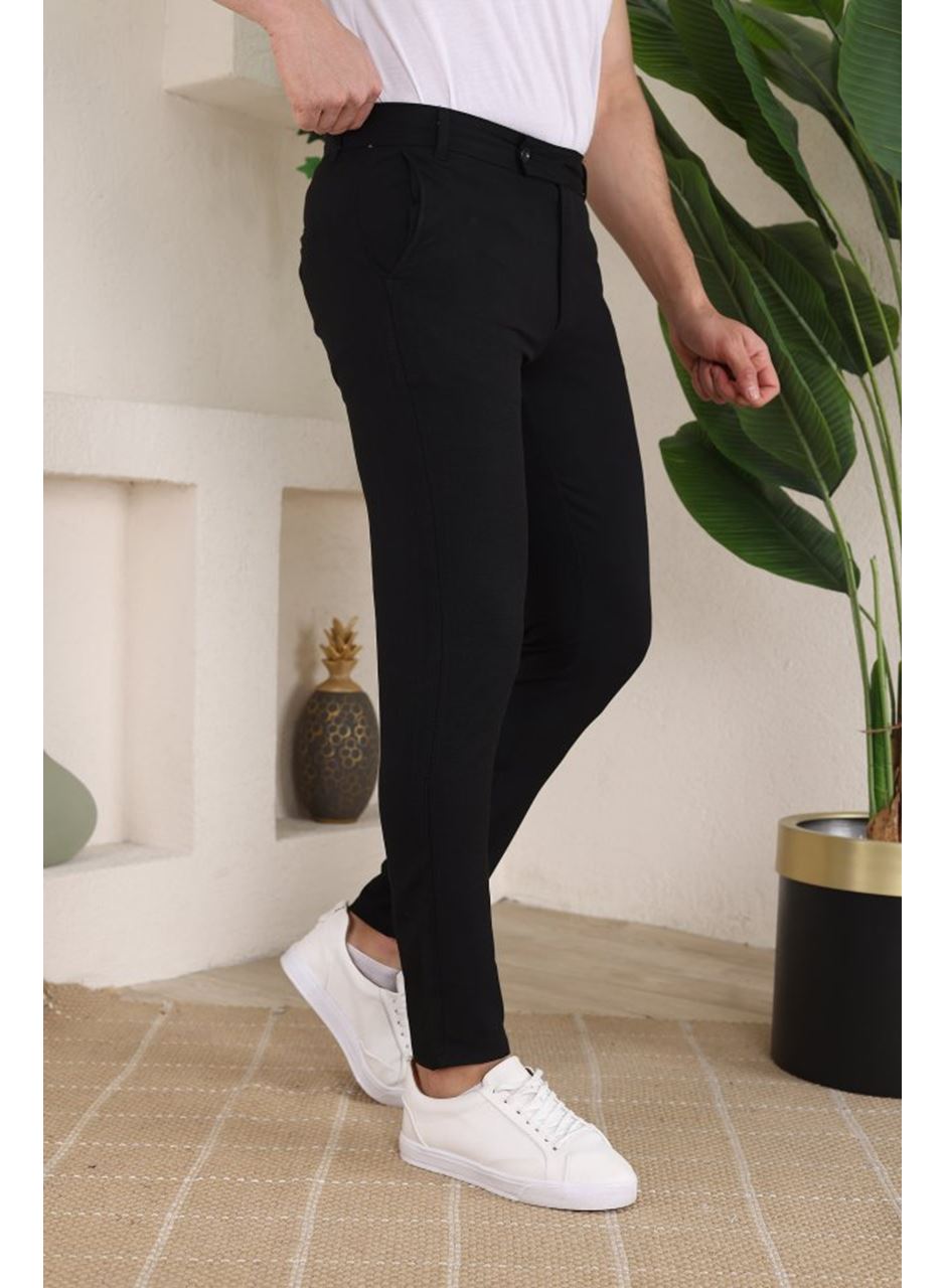 Erkek Slim Fit Dilli Kumaş Pantolon