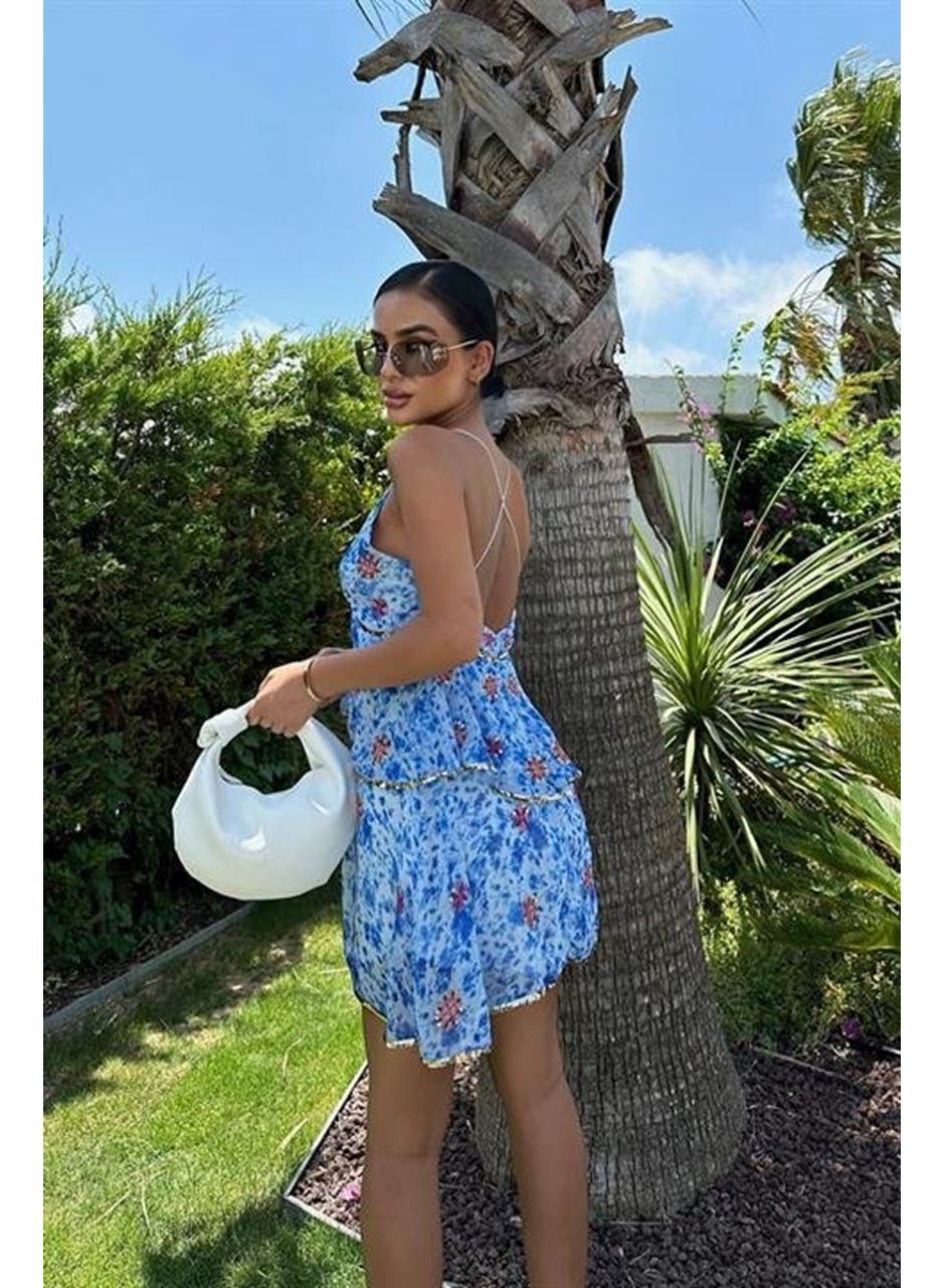 Cheryl Gold Pul Detaylı Elbise 2475-08