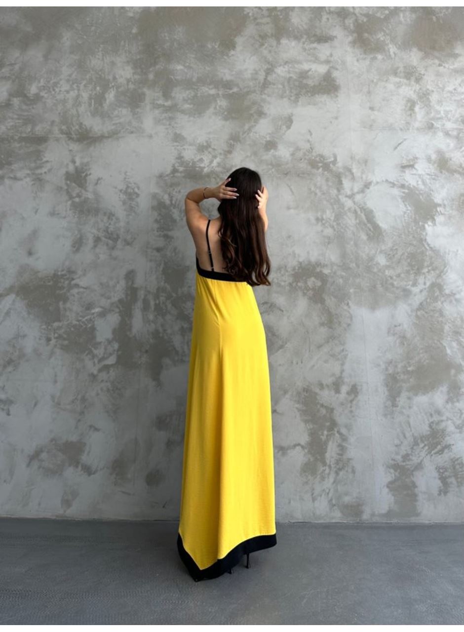 Askılı Maxi Boy Elbise