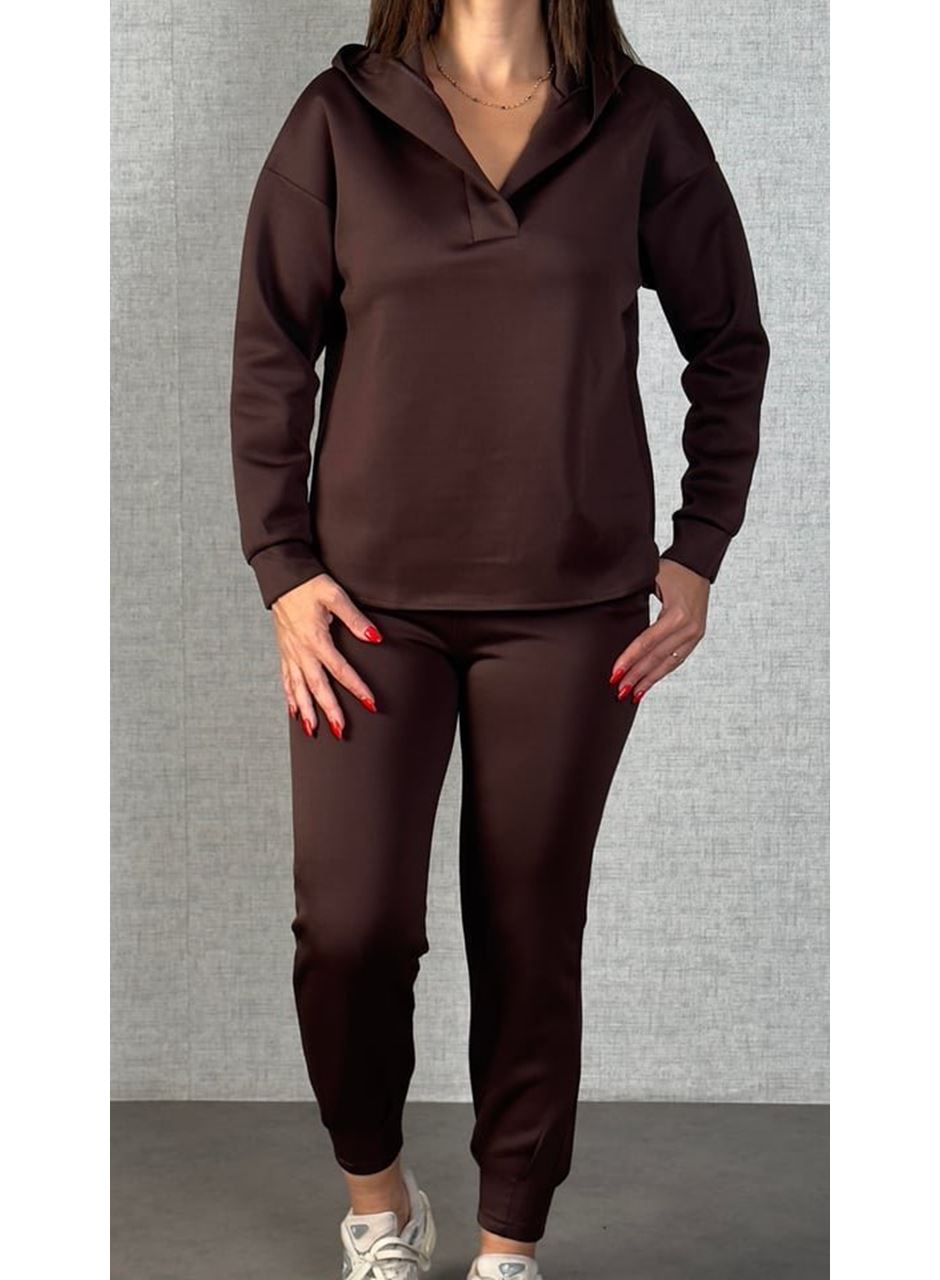 Kadın Uzun Kollu Kapüşonlu Ikili Takım