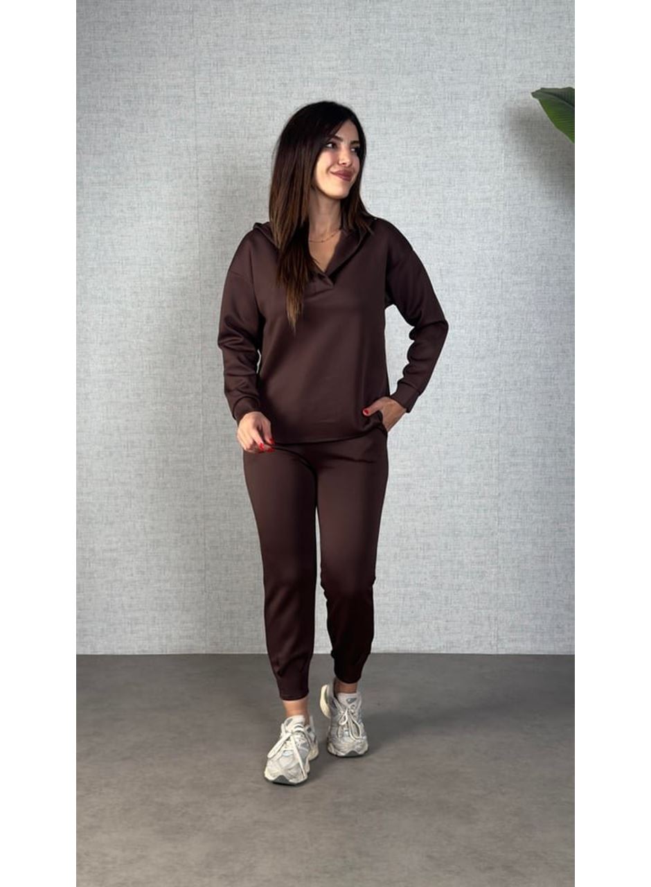 Kadın Uzun Kollu Kapüşonlu Ikili Takım