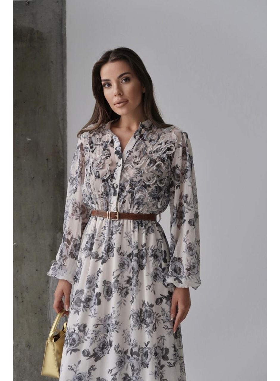 Siyah Biye Detaylı Elbise