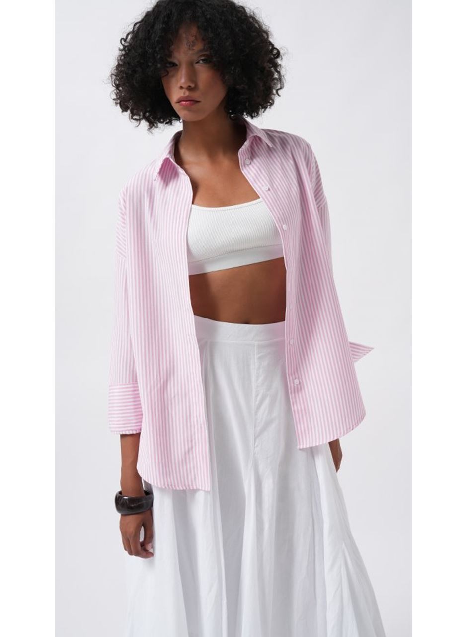 Çizgili Basic Gömlek