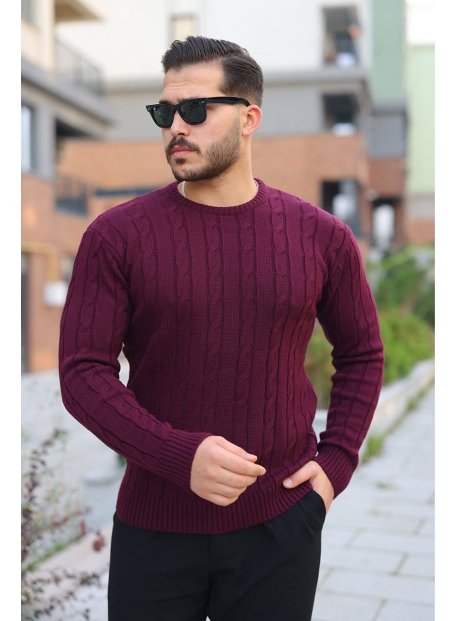 Erkek örgü Desen Bisiklet Yaka Kazak