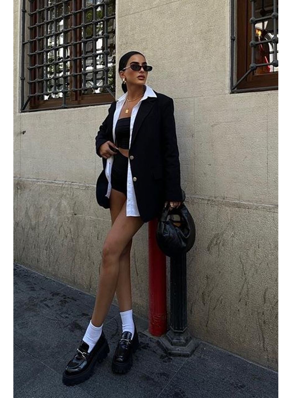 Agnes Blazer Keten Ceket6105