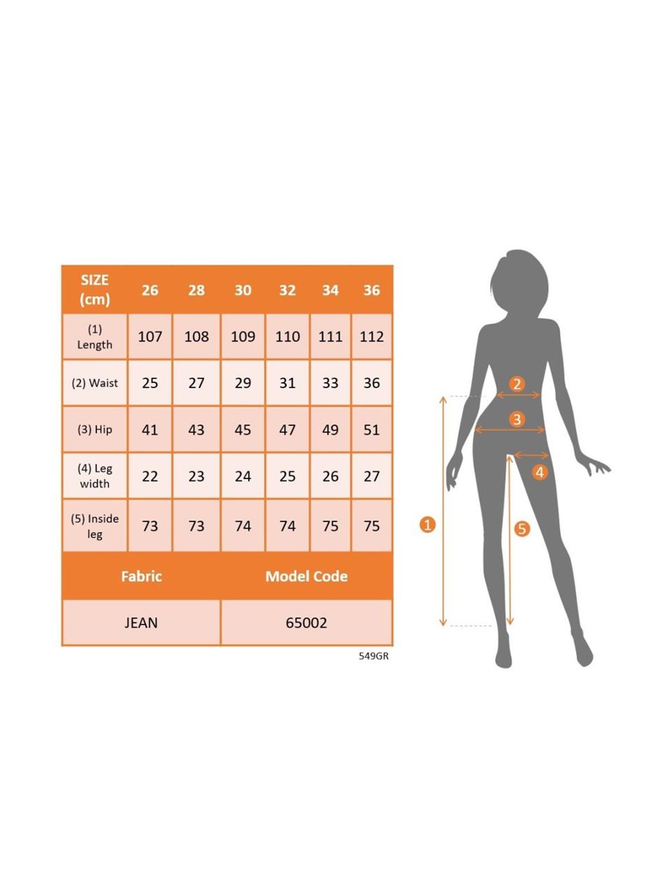 Kadın Yüksek Bel Yanları Lastik önü Düğmeli Kot Pantolon