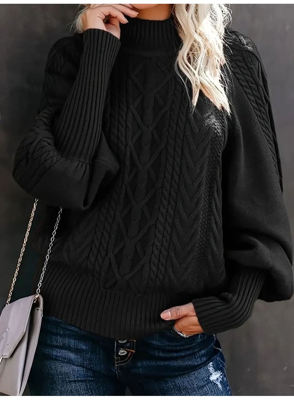 Kadın Uzun Kollu Balıkçı Yaka Triko Kazak