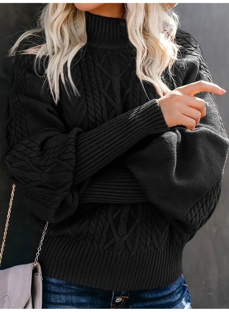 Kadın Uzun Kollu Balıkçı Yaka Triko Kazak