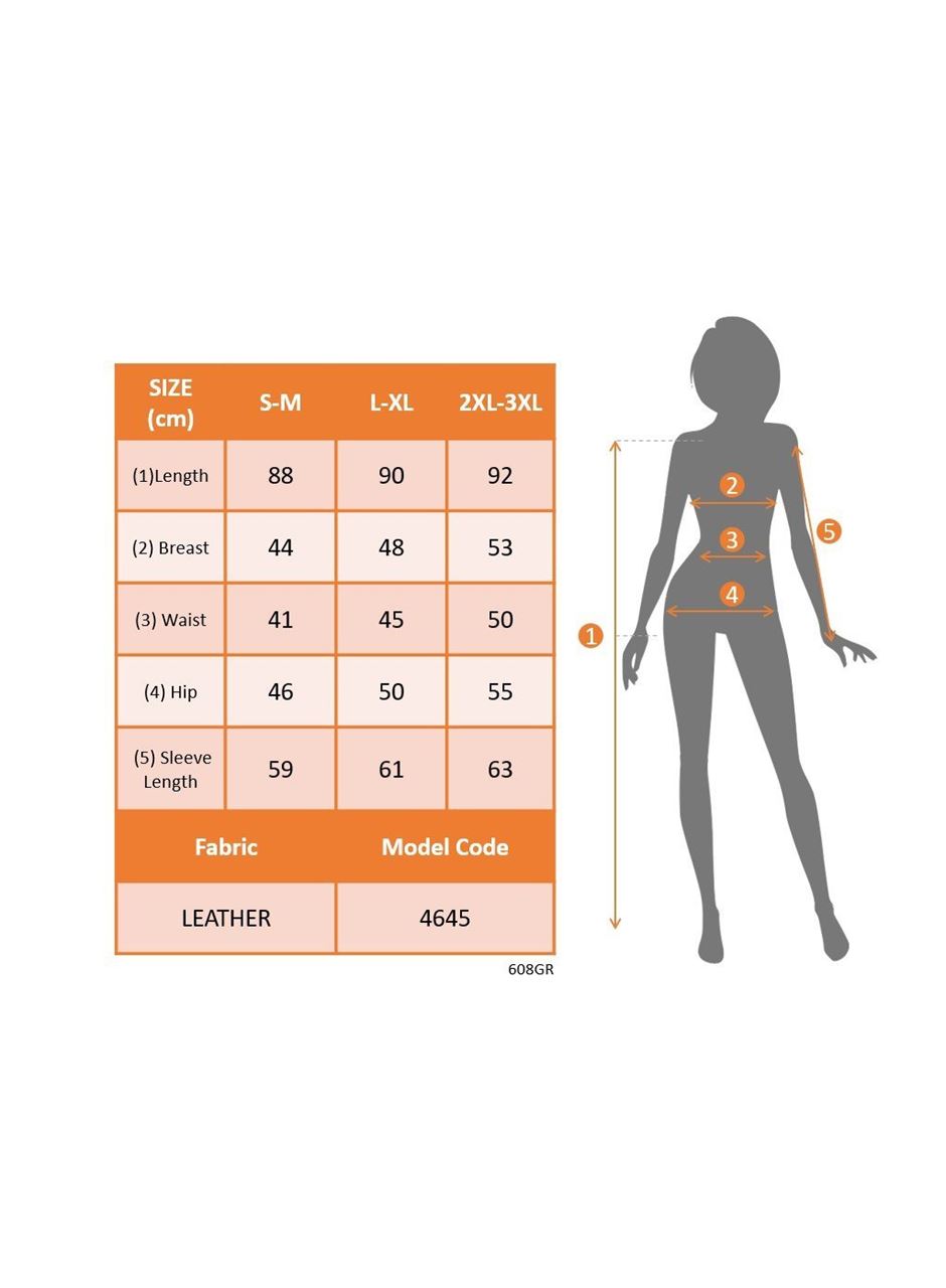 Kadın Uzun Kollu Yakalı Cepli önü Fermuarlı Mini Deri Elbise