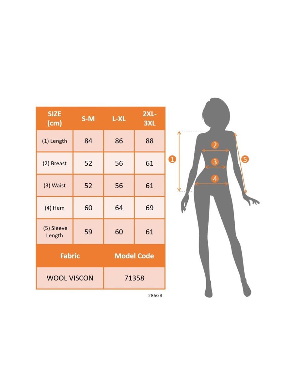 Kadın Uzun Kollu Balıkçı Yaka Asimetrik Kesim Detaylı Yün Viskon Bluz