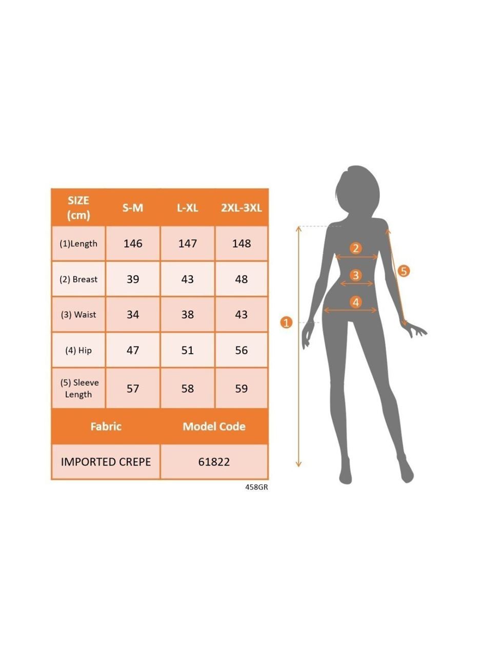 Kadın Uzun Kollu Madonna Yakalı Yırtmaç Detaylı Uzun Ithal Krep Elbise