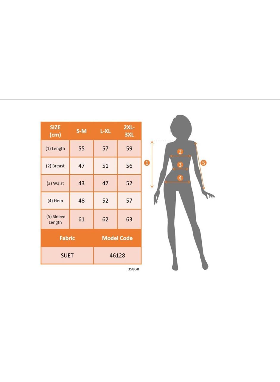 Kadın Uzun Kollu önü Açık Düğmeli Kısa Süet Ceket