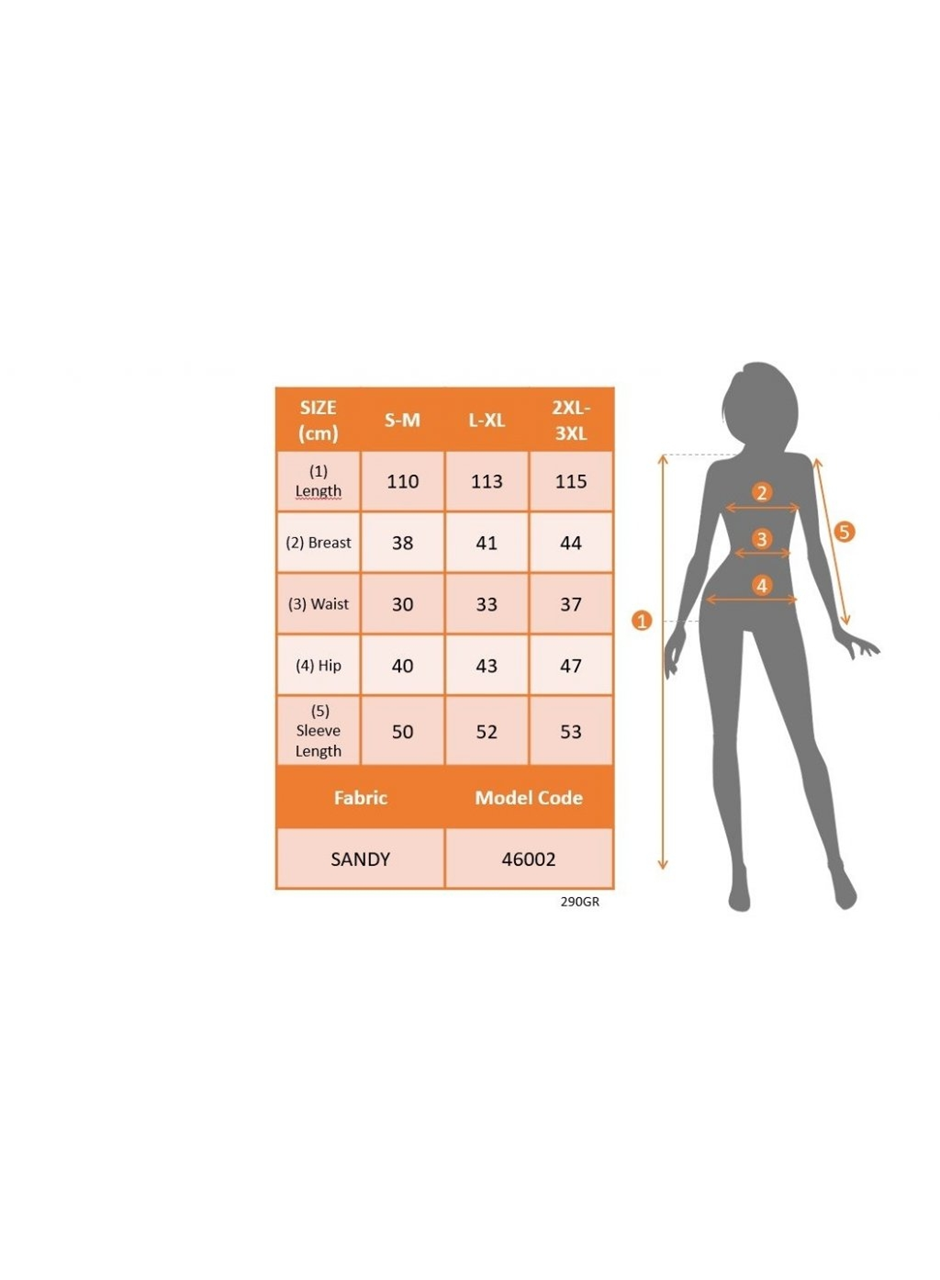 Kadın Uzun Kollu Göğüs Ve Göbek Dekolte Detay Sandy Midi Boy Elbise