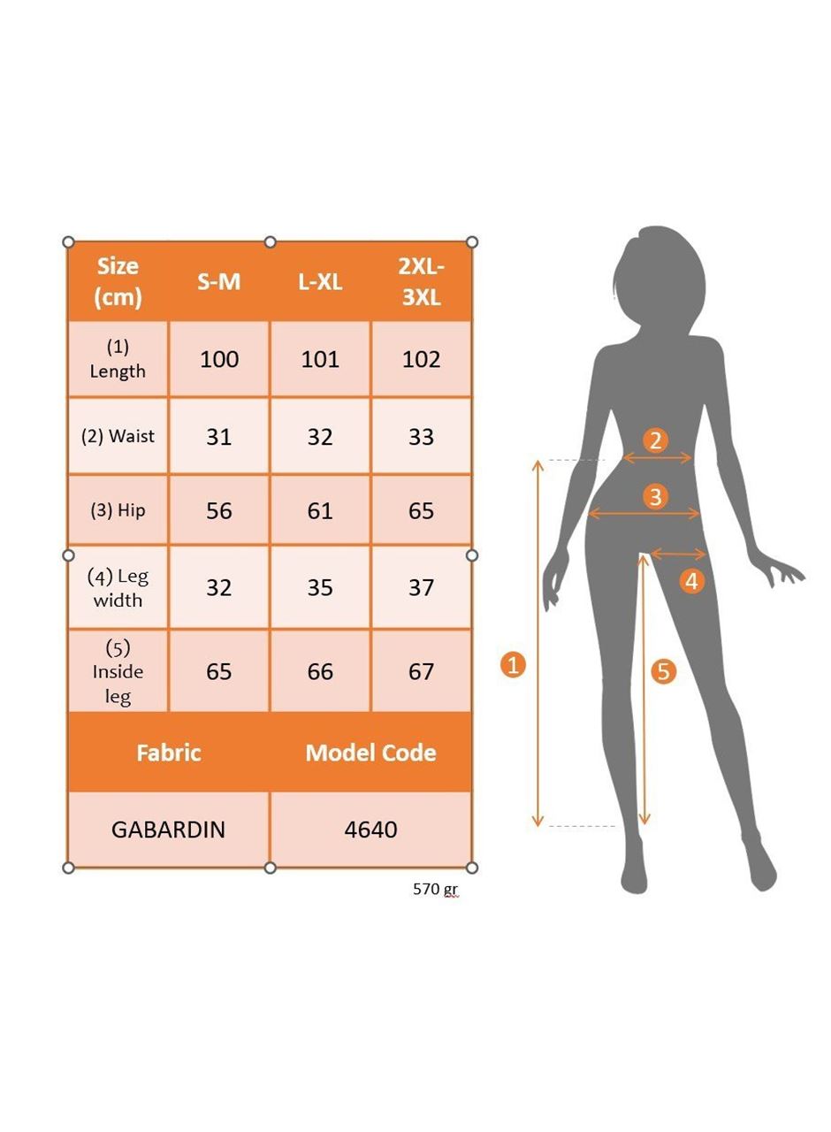 Kadın Yüksek Bel Beli Lastikli Kargo Cep Detaylı Gabardin Pantolon