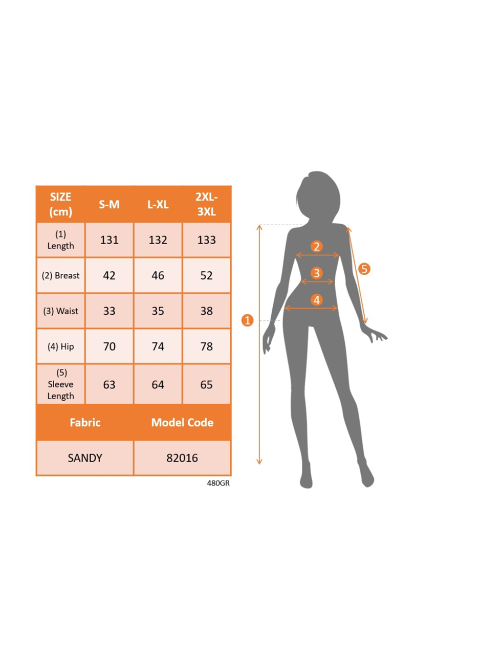 Kadın Uzun Kollu V Dantel Yakalı Yırtmaçlı Uzun Sandy Elbise