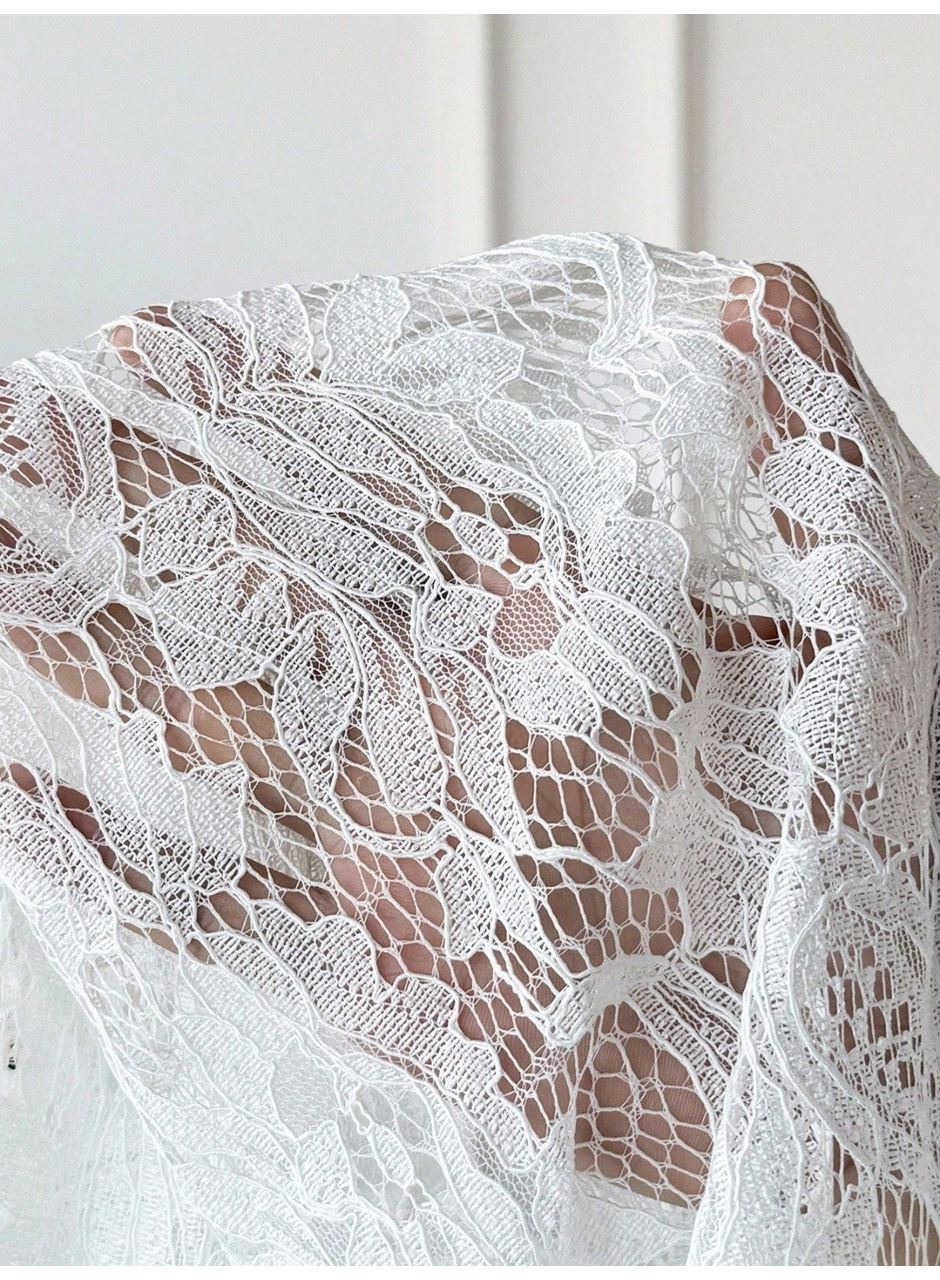 Kadın Uzun Kollu Yakalı önü Açık Dantelli Ceket