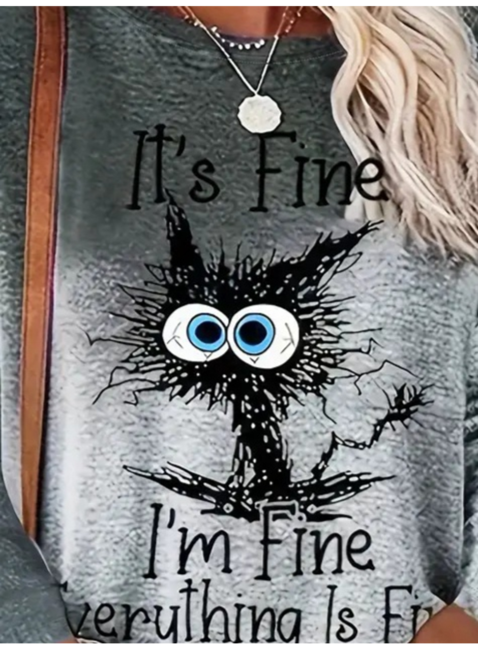 Kadın Uzun Kollu Bisiklet Yakalı Desenli Süprem Bluz