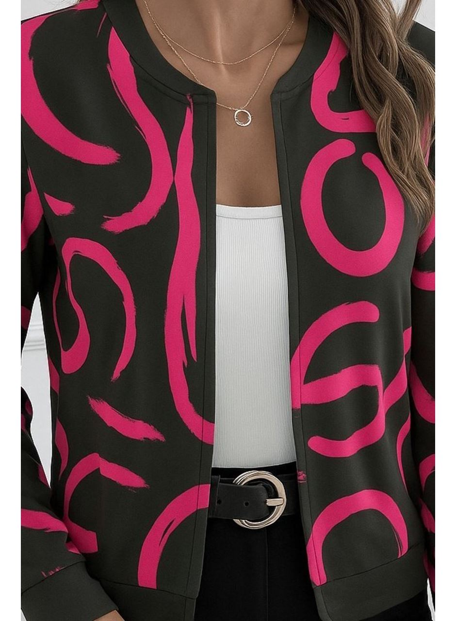 Kadın Uzun Kollu önden Fermuarlı Kısa şardonlu Dalgıç Ceket