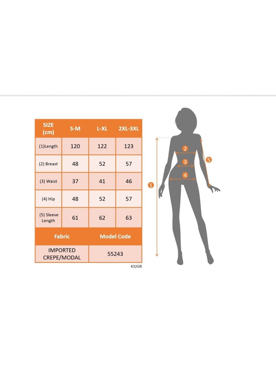 Kadın Uzun Kollu Bisiklet Yaka Ithal Krep Bluz Alt Desenli Modal Midi Elbise