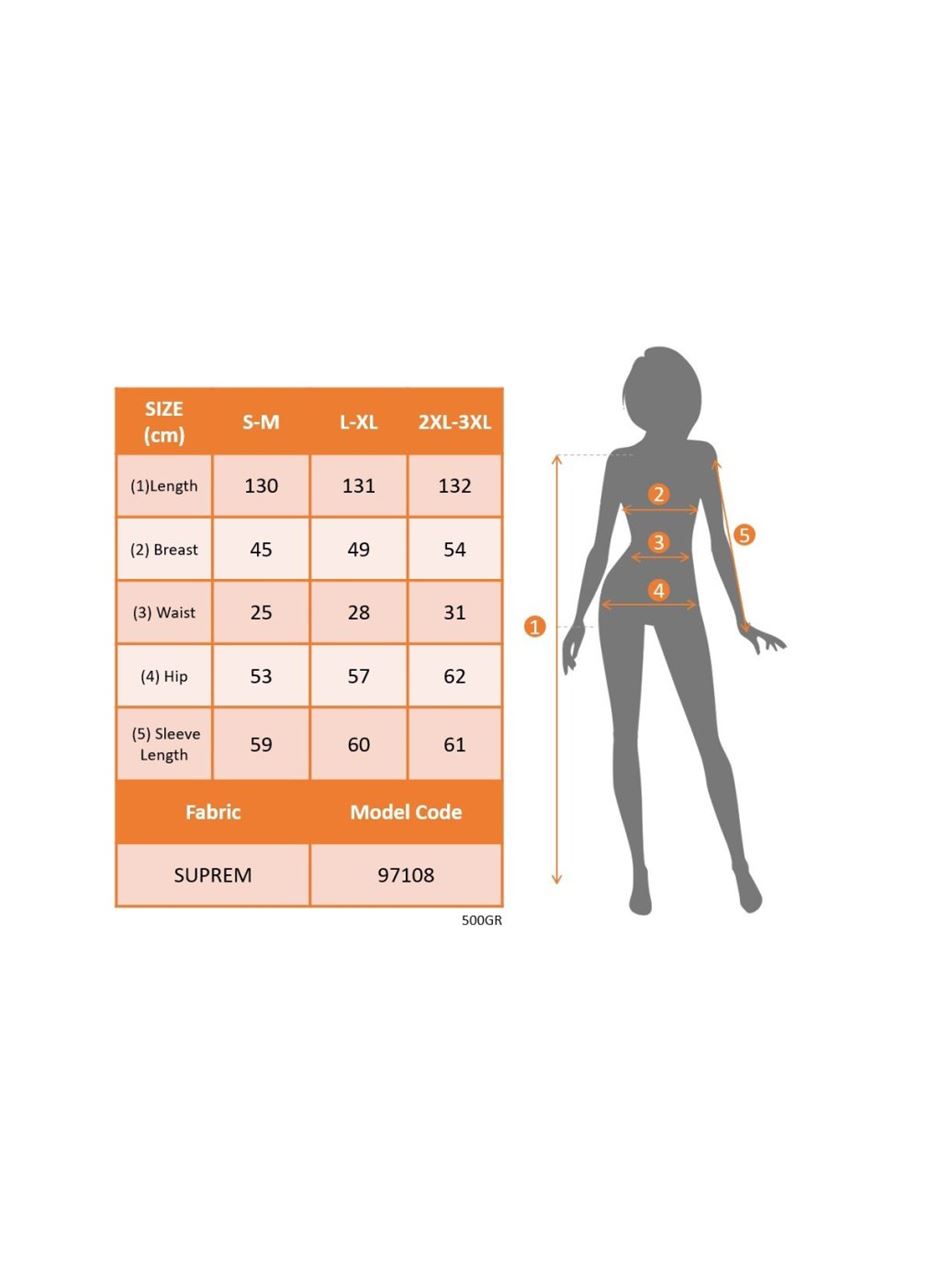 Kadın Uzun Kollu Kruvaze Yakalı Desenli Süprem Maxi Elbise