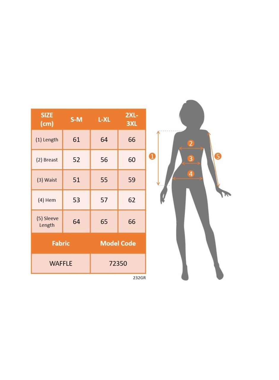 Kadın Uzun Kollu V Yakalı Dantelli Waffle Bluz