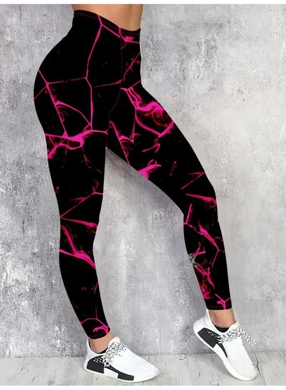 Kadın Yüksek Bel Renk Detaylı Dalgıç Tayt