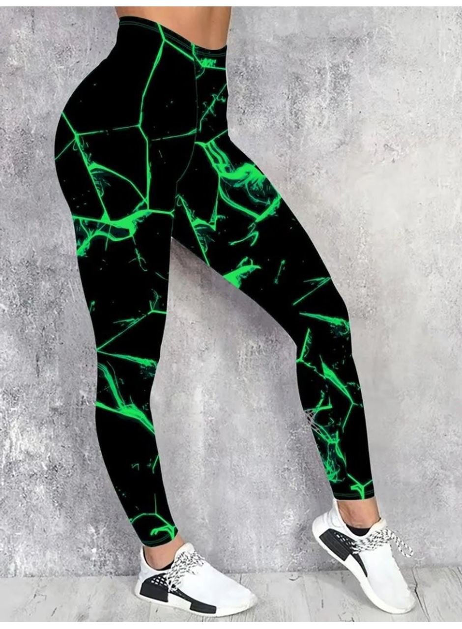 Kadın Yüksek Bel Renk Detaylı Dalgıç Tayt