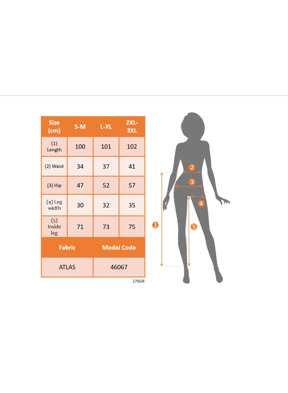 Kadın Yüksek Bel önden Düğmeli Cepli Bilek Lastik Detay Atlas Pantolon